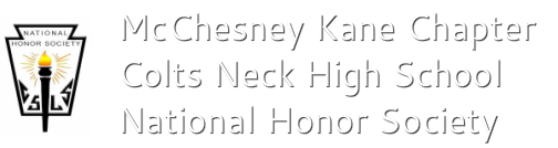 Colts Neck High School<br />McChesney Kane Chapter<br />NHS